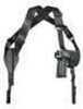 Uncle Mike's Horizontal Shoulder Holster Size 16 Fits Medium/Large Frame Auto With 3.75" Barrel Ambidextrous Black 8716-